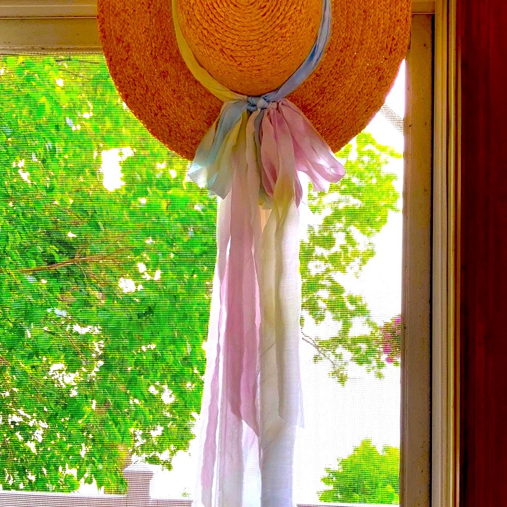 LoveShackFancy Ribbon Hat Tie Dye Band